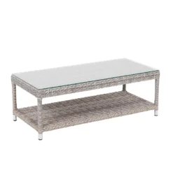 Florence 4 Seater Grey Rattan Garden Sofa Set -Outdoor Garden 12887803 8654843689625254