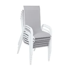 Malindi 6 Seater Garden Dining Set - Grey -Outdoor Garden 12887812 2424843280561994