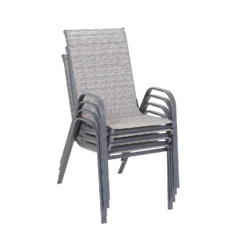 Andorra 4 Seater Garden Dining Set With Parasol -Outdoor Garden 12887989 1274843691051154