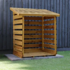Mercia (Installation Included) Single Log Store -Outdoor Garden 12888118 4095011214671008