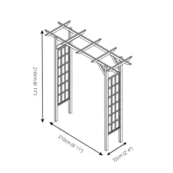Mercia Flat Top Arch -Outdoor Garden 12888298 1224843954305336