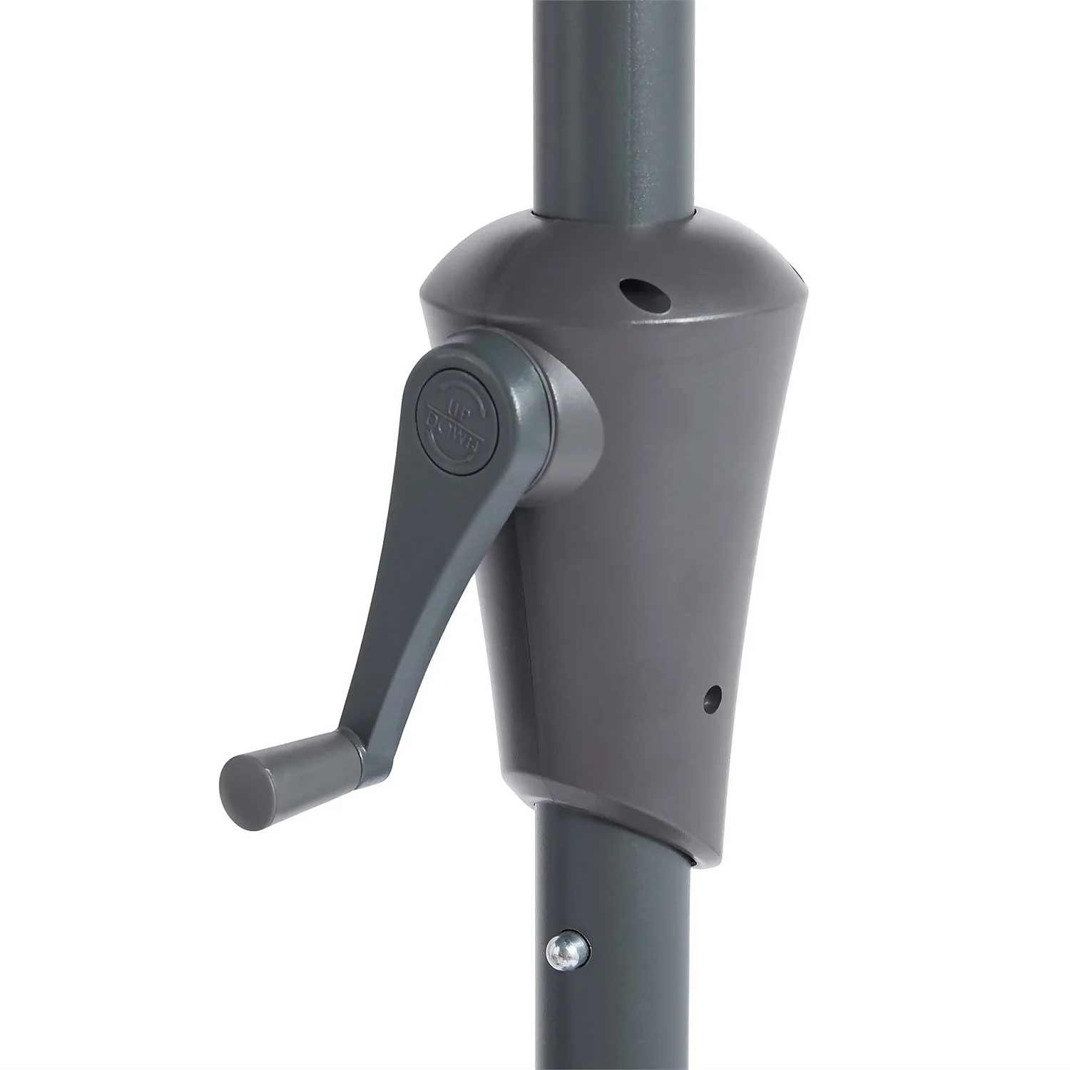 None 2.1m Crank & Tilt Parasol Dark Grey - Dia. 38mm 7 None 2.1m Crank & Tilt Parasol Dark Grey - Dia. 38mm - Image 5