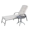 Rowly Sunlounger & Side Table -Outdoor Garden 12889179 8374843949173218