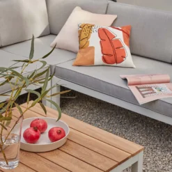 Spirit Metal Garden Corner Sofa Set - Grey -Outdoor Garden 12889918 1424846181006982