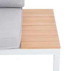 Spirit Metal Garden Corner Sofa Set - Grey -Outdoor Garden 12889918 2024846181086020