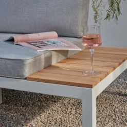 Spirit Metal Garden Corner Sofa Set - Grey -Outdoor Garden 12889918 5274869216234318