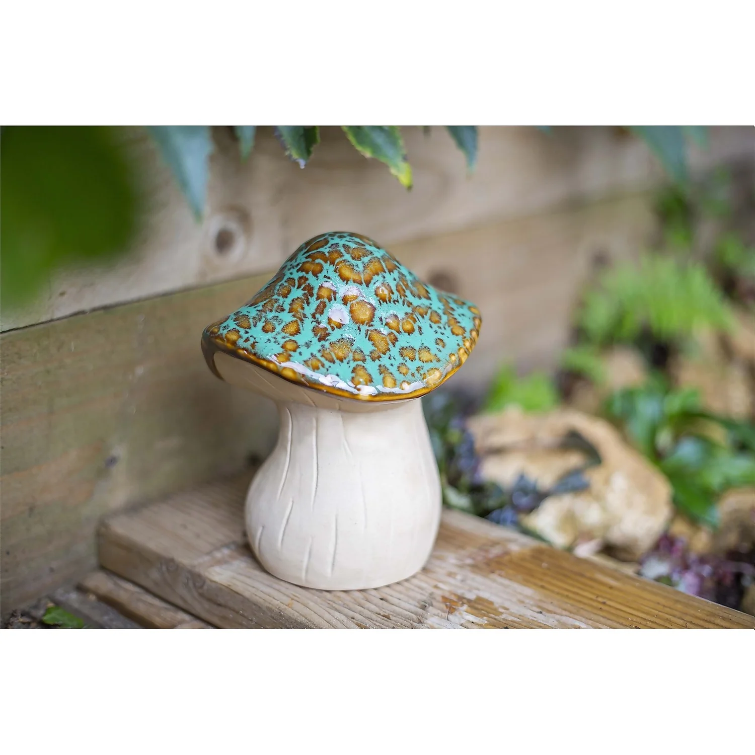 Ceramic Mushroom Garden Ornament - Medium 7 Ceramic Mushroom Garden Ornament - Medium - Image 5