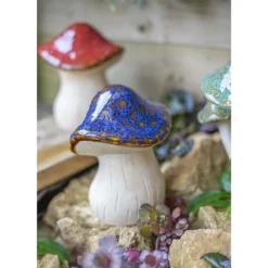 Ceramic Mushroom Garden Ornament - Medium 16 Ceramic Mushroom Garden Ornament - Medium -Outdoor Garden 12890925 1974843660796469