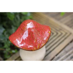 Ceramic Mushroom Garden Ornament - Medium 14 Ceramic Mushroom Garden Ornament - Medium -Outdoor Garden 12890925 5224843660767021