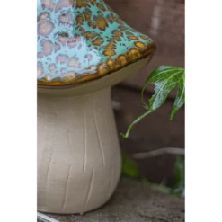 Ceramic Mushroom Garden Ornament - Medium 18 Ceramic Mushroom Garden Ornament - Medium -Outdoor Garden 12890925 6024843660824066