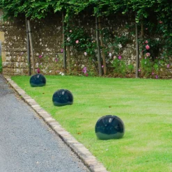 Chiswick Green Sphere Garden Ornament - 25cm -Outdoor Garden 12890949 8004843661194077