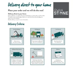 Stylish Stone Chantry Twist Circle 2.4m Graphite -Outdoor Garden 12891148 2034843738118517