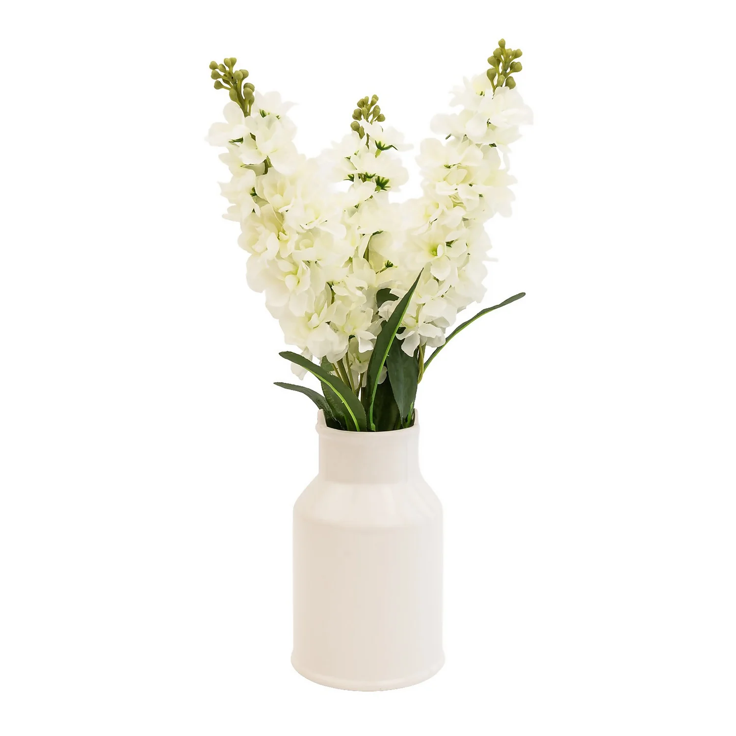 Delphiniums In Ceramic Jug 3 Delphiniums In Ceramic Jug