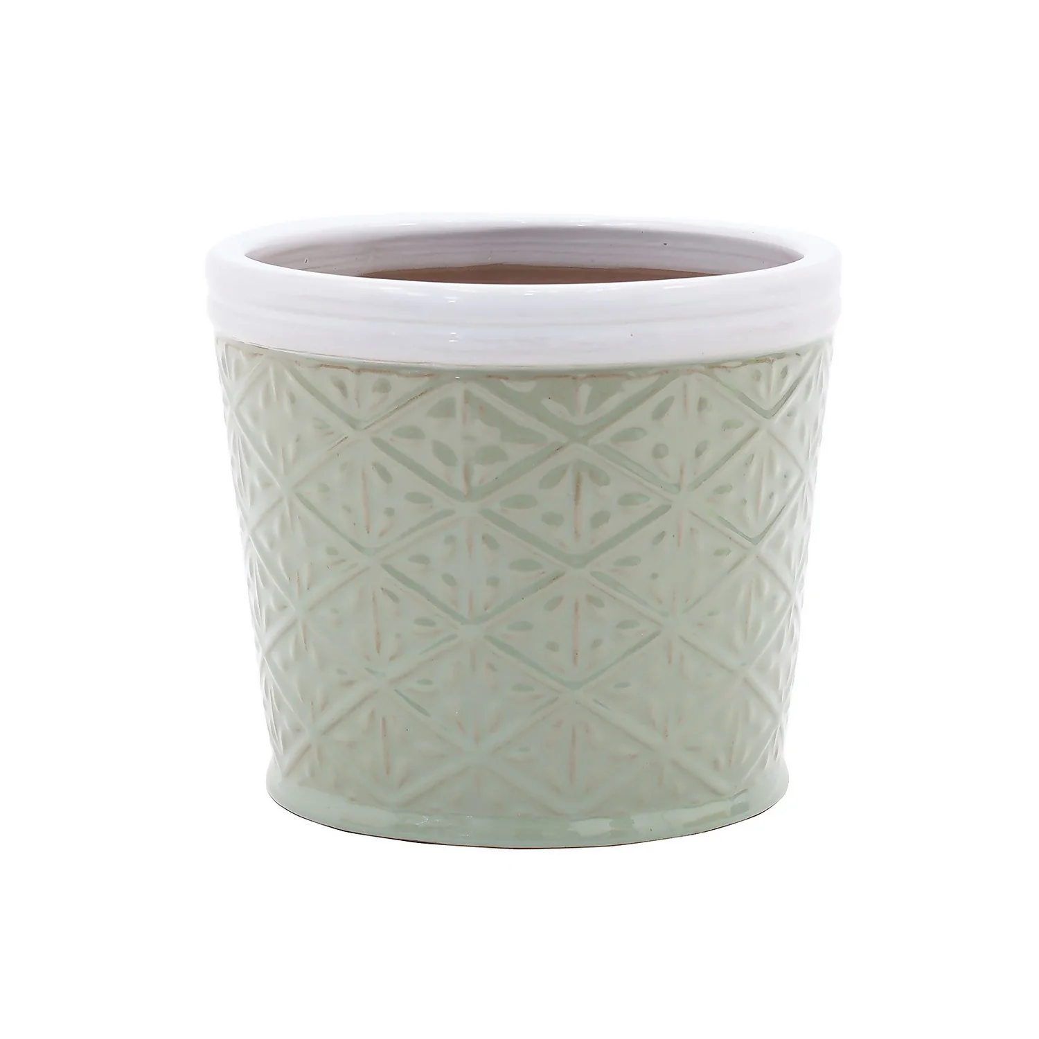 Country Living Heritage 2 Tone Sage Cone Pot - 20cm 3 Country Living Heritage 2 Tone Sage Cone Pot - 20cm