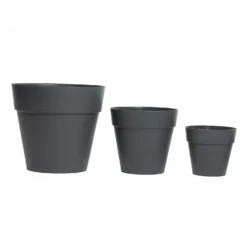 Soho Contemporary Grey Planter - 14cm -Outdoor Garden 13297714 3874932211157832