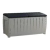 Keter Ace Outdoor Garden Storage Box 124 X 55 X 62.5 Cm - Grey And Black -Outdoor Garden 13432924 1414947994466640
