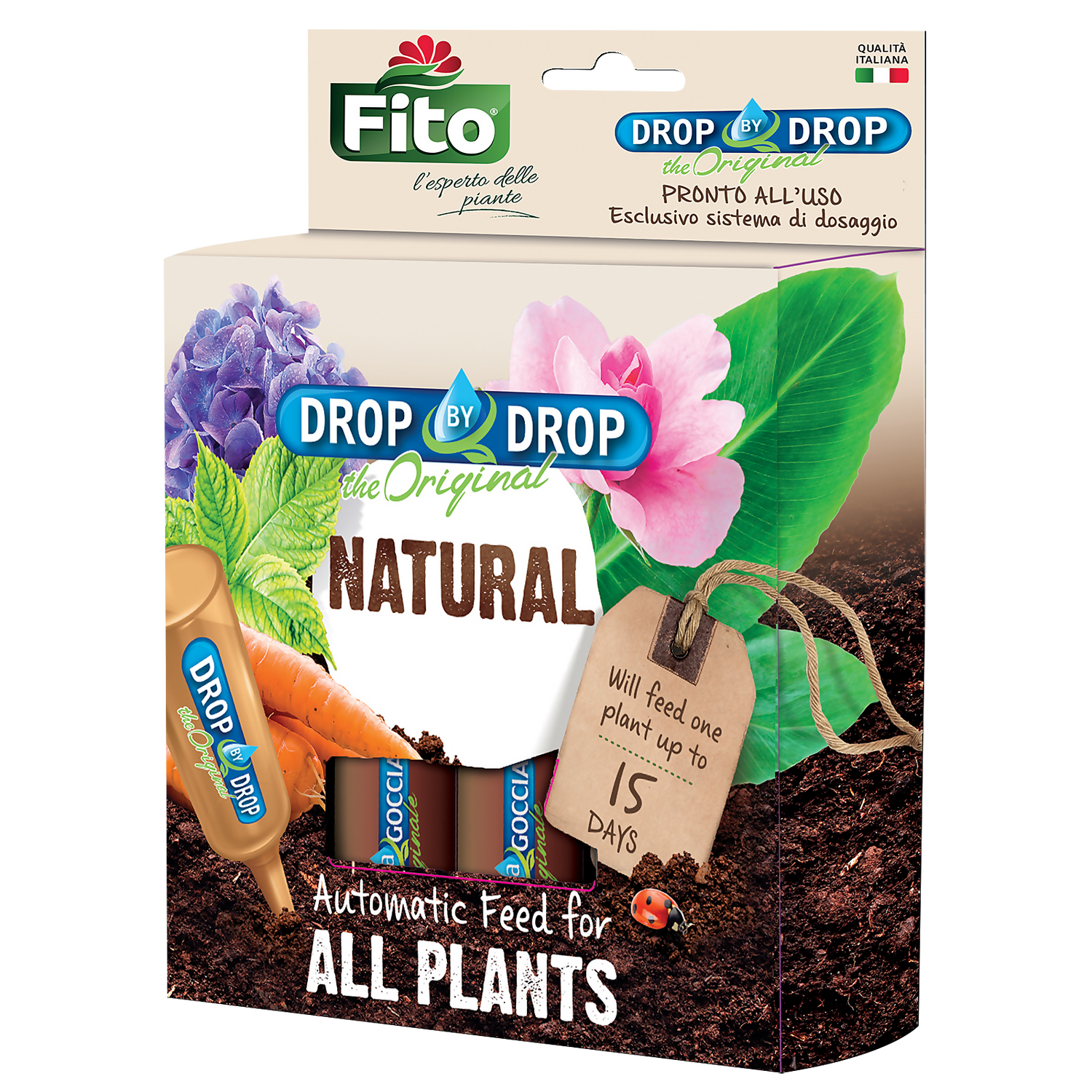 FITO Natural Drip Houseplant Feeders - 5 Pack 3 FITO Natural Drip Houseplant Feeders - 5 Pack