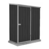 Absco 5 X 3ft Space Saver Metal Pent Shed - Dark Grey 1 Absco 5 X 3ft Space Saver Metal Pent Shed - Dark Grey -Outdoor Garden 13440829 1024929186313245