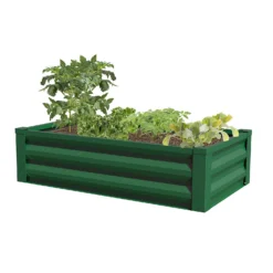 Panacea Steel Raised Garden Planter - Green -Outdoor Garden 13480860 1794932710947467