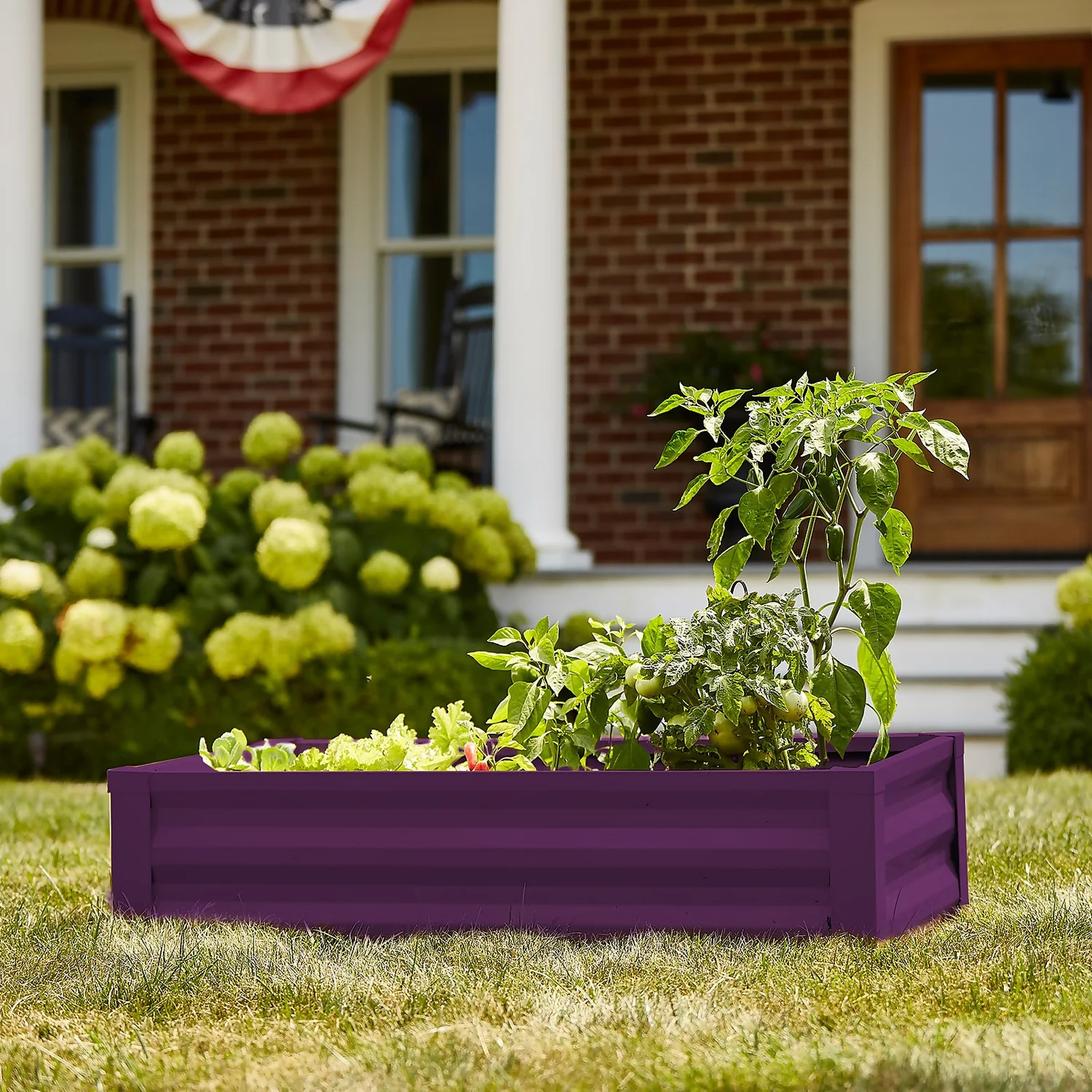 Panacea Steel Raised Garden Planter - Purple 4 Panacea Steel Raised Garden Planter - Purple - Image 2