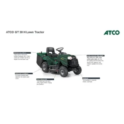 Atco 432cc GT 30H Petrol Lawn Tractor - 84cm -Outdoor Garden 13486584 4334929342317106