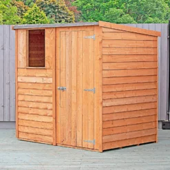 Shire 6x4ft Overlap Pent Garden Shed 12 Shire 6x4ft Overlap Pent Garden Shed -Outdoor Garden 13505229 1704926474653802