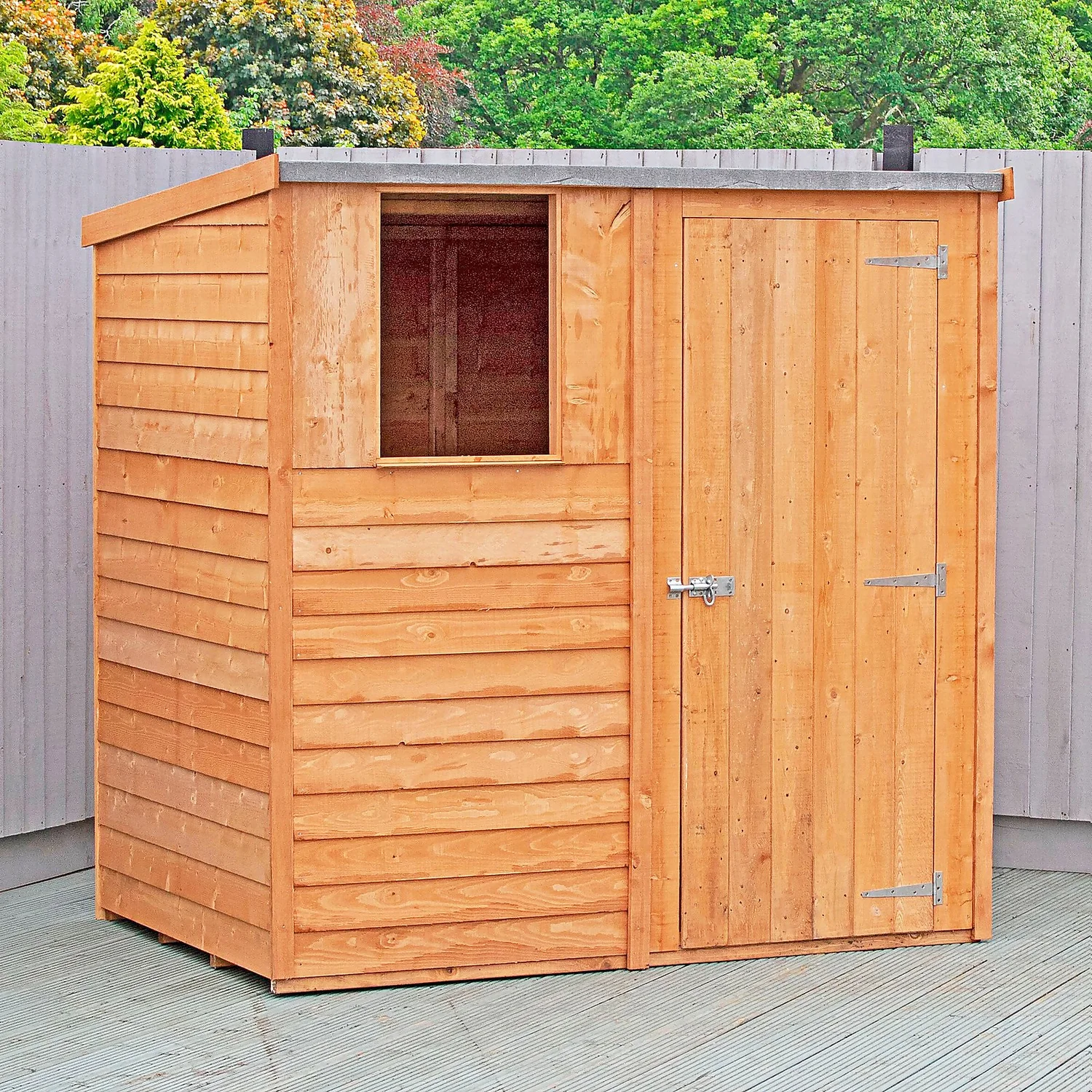 Shire 6x4ft Overlap Pent Garden Shed 8 Shire 6x4ft Overlap Pent Garden Shed - Image 6