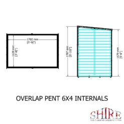 Shire 6x4ft Overlap Pent Garden Shed 10 Shire 6x4ft Overlap Pent Garden Shed -Outdoor Garden 13505229 5114926474577446