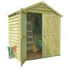 Shire 4x6ft Pressure Treated Double Door Overlap Garden Shed -Outdoor Garden 13505239 2064926485038728