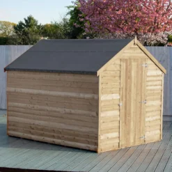 Shire 8x6ft Pressure Treated Overlap Garden Shed -Outdoor Garden 13505242 5574933733405883