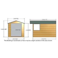 Shire 7 X 10ft Guernsey Double Door Garden Shed -Outdoor Garden 13505246 2634926488290911