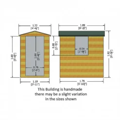 Shire 6 X 4ft Lewis Garden Shed - Including Installation -Outdoor Garden 13505253 9074926474148899