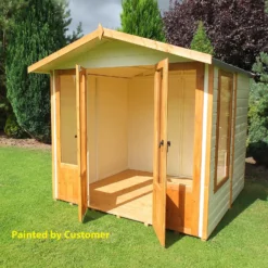 Shire 7 X 7ft Parham Double Door Summerhouse - Including Installation -Outdoor Garden 13505299 1024931995918587