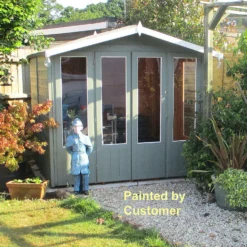 Shire 7 X 7ft Parham Double Door Summerhouse - Including Installation -Outdoor Garden 13505299 1054931996065767