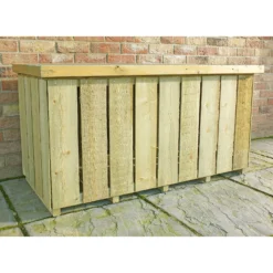Shire Sawn Timber Garden Storage Log Box 4x2 -Outdoor Garden 13505350 7774931992851885