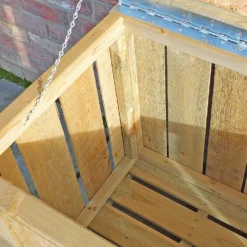 Shire Sawn Timber Garden Storage Log Box 4x2 -Outdoor Garden 13505350 9274931993013321