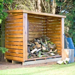 Shire Heavy Duty Log Storage 6x3ft -Outdoor Garden 13508667 2064931996765016
