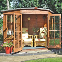 Shire 8x8ft Hampton Summerhouse - Including Installation -Outdoor Garden 13508671 1274926476376963