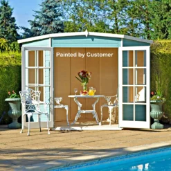 Shire 8x8ft Hampton Summerhouse - Including Installation -Outdoor Garden 13508671 2404926476349327