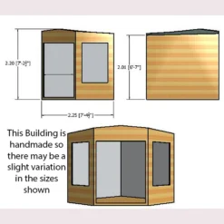 Shire 8x8ft Hampton Summerhouse - Including Installation -Outdoor Garden 13508671 2764926476219274