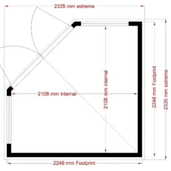 Shire 8x8ft Hampton Summerhouse - Including Installation -Outdoor Garden 13508671 7444926476291325