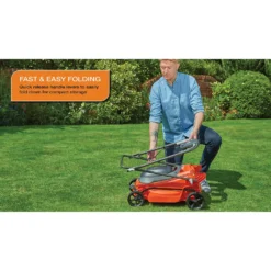 Flymo 36V EasiStore 380 Cordless Lawn Mower - 38cm -Outdoor Garden 13524792 7884936632021939