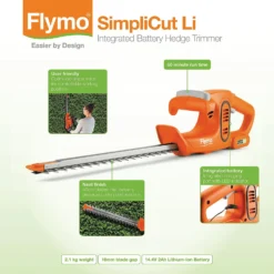 Flymo SimpliCut Cordless Hedge Trimmer 10 Flymo SimpliCut Cordless Hedge Trimmer -Outdoor Garden 13524808 1594936857993480