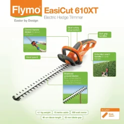Flymo EasiCut 610XT Hedge Trimmer 10 Flymo EasiCut 610XT Hedge Trimmer -Outdoor Garden 13524810 5224936857421032