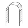 Agriframes Round Garden Arch - (H)2.3 X (W)1.5 X (D)0.45 M - Black -Outdoor Garden 13526221 2834936305016923