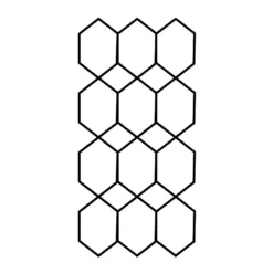 Agriframes Garden Wall Trellis (pack Of 2) - W 44cm X H1.02m Per Panel - Black