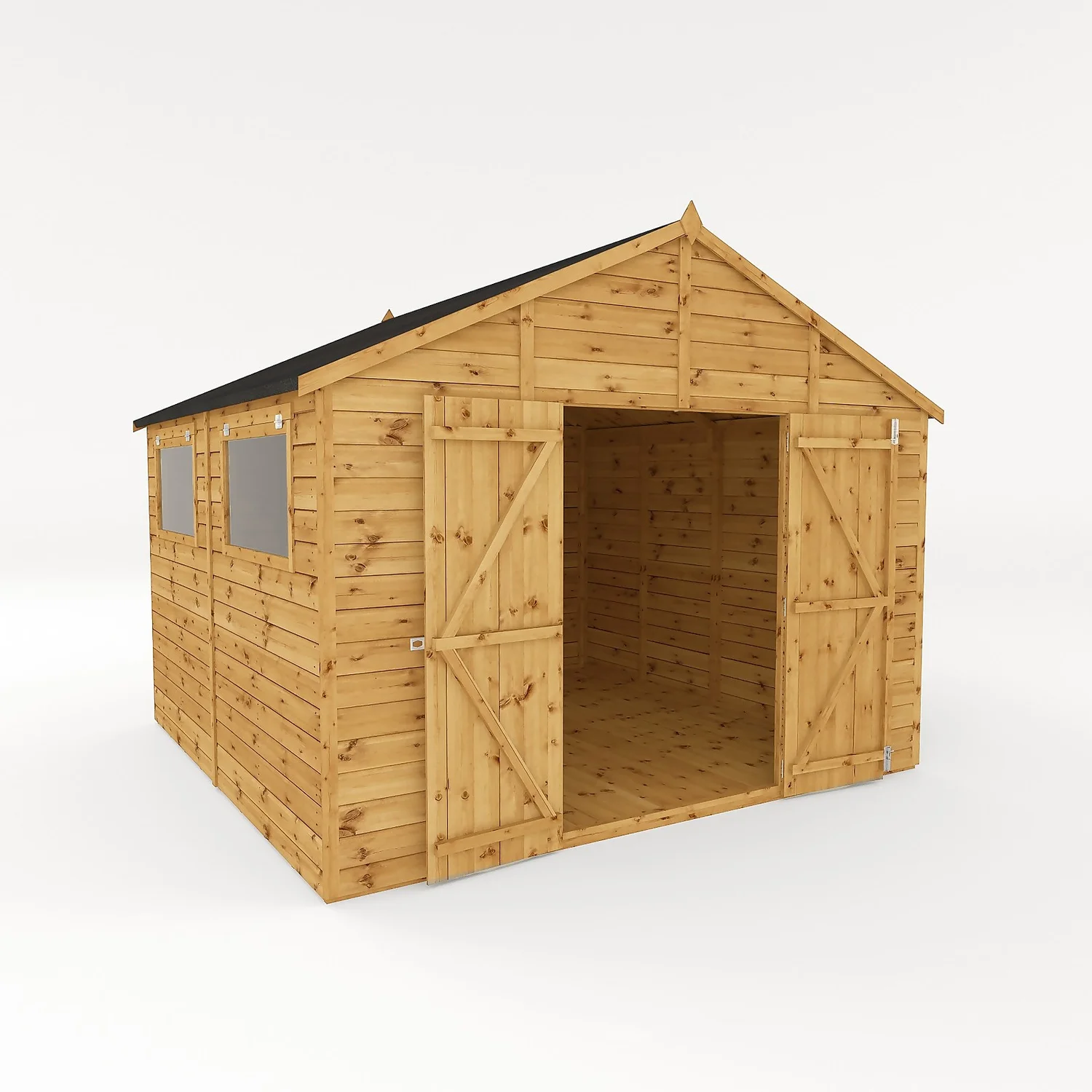 Mercia 10ft X 10ft Premium Shiplap Modular Workshop Shed - Including Installation 12 Mercia 10ft X 10ft Premium Shiplap Modular Workshop Shed - Including Installation - Image 10