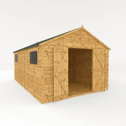 Mercia 16ft X 10ft Premium Shiplap Modular Workshop Shed - Including Installation -Outdoor Garden 13555753 9514949338215012
