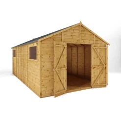 Mercia 18ft X 10ft Premium Shiplap Modular Workshop Shed -Outdoor Garden 13555757 1594949334125316