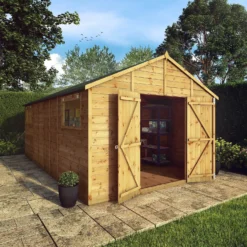 Mercia 18ft X 10ft Premium Shiplap Modular Workshop Shed -Outdoor Garden 13555757 4114949334058860